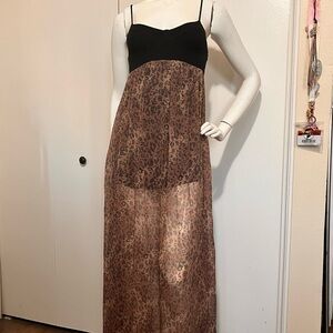 Billabong Animal Print Dress with Black Accents